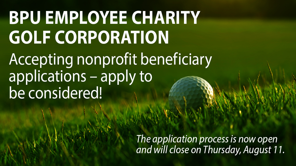 Applications Sought for 2022 BPU Employee Charities Golf Corporation Tournament Beneficiary